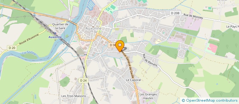 localisation de l'entreprise MONSIEUR NICOLAS SATORI  AUXONNE