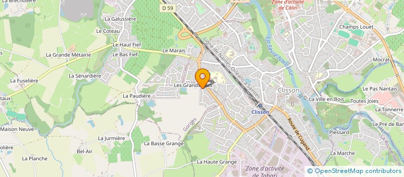 localisation de l'entreprise MONSIEUR NICOLAS SAULNIER  GORGES