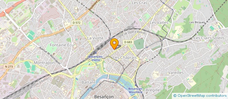 localisation de l'entreprise MONSIEUR NICOLAS SAUVAGE à BESANCON