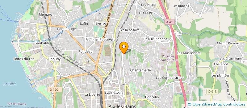 localisation de l'entreprise MONSIEUR NICOLAS SAUZE à AIX-LES-BAINS