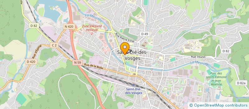 localisation de l'entreprise MONSIEUR NICOLAS SCAIA à SAINT-DIE-DES-VOSGES
