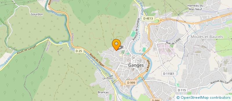 localisation de l'entreprise MONSIEUR NICOLAS SCELLIER  GANGES