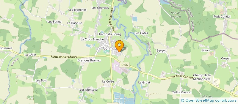localisation de l'entreprise MONSIEUR NICOLAS SCHONARD à CORMOZ