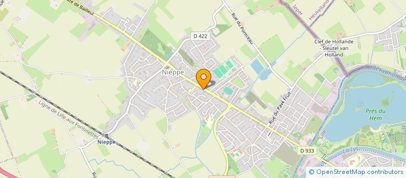 localisation de l'entreprise MONSIEUR NICOLAS SCHOONHEERE  NIEPPE
