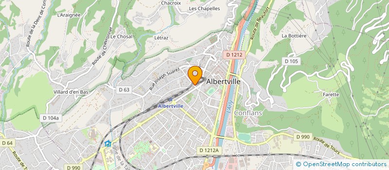 localisation de l'entreprise MONSIEUR NICOLAS SCHWEIGHOFFER à ALBERTVILLE