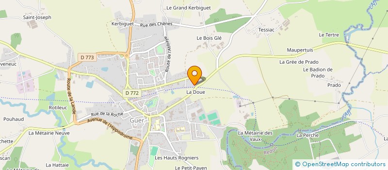 localisation de l'entreprise MONSIEUR NICOLAS SEBILET  GUER