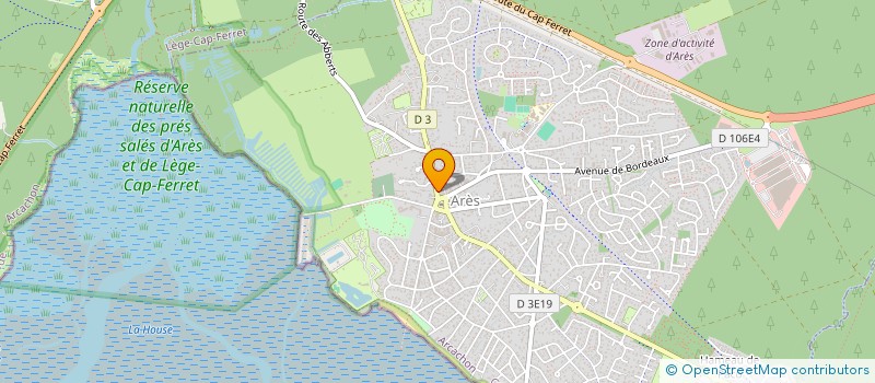 localisation de l'entreprise MONSIEUR NICOLAS SEGAUNES  ARES