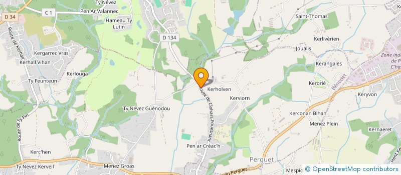 localisation de l'entreprise MONSIEUR NICOLAS SEGONS  BENODET