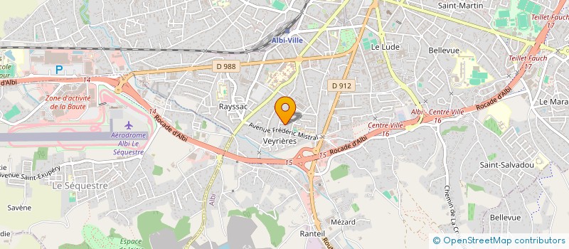 localisation de l'entreprise MONSIEUR NICOLAS SENEGAS  ALBI