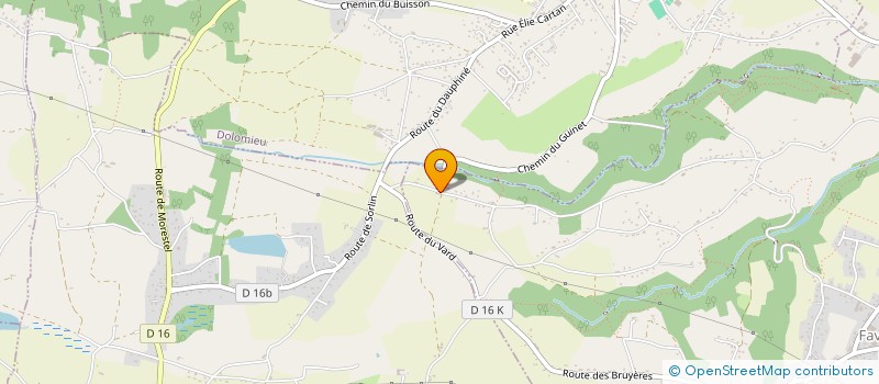 localisation de l'entreprise MONSIEUR NICOLAS SENEQUIER-CROZET  FAVERGES-DE-LA-TOUR