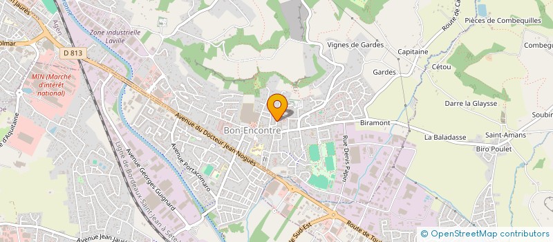 localisation de l'entreprise MONSIEUR NICOLAS SERIN à BON-ENCONTRE