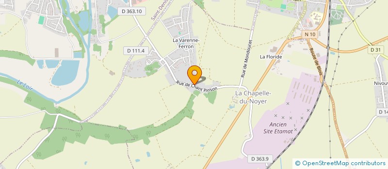 localisation de l'entreprise MONSIEUR NICOLAS SERREAU  LA CHAPELLE-DU-NOYER