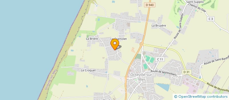 localisation de l'entreprise MONSIEUR NICOLAS SERVEL  OCTEVILLE-SUR-MER