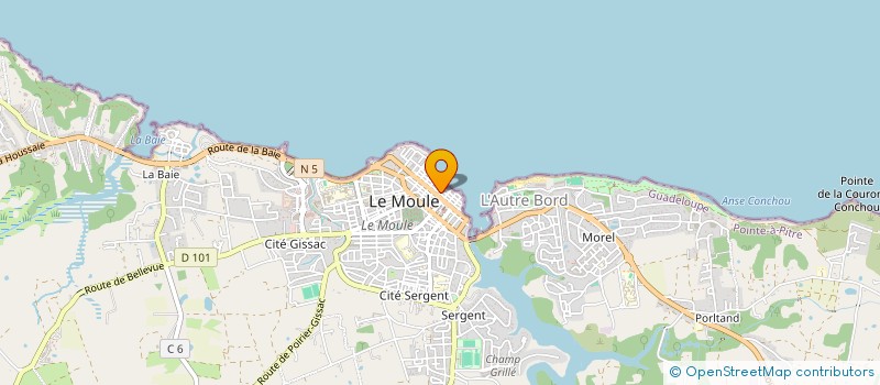 localisation de l'entreprise MONSIEUR NICOLAS SHITALOU à LE MOULE