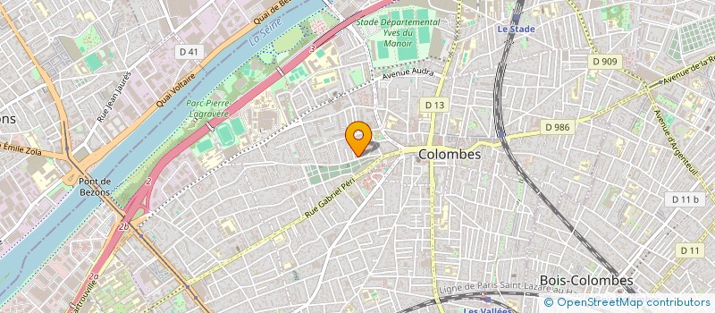 localisation de l'entreprise MONSIEUR NICOLAS SIMON à COLOMBES