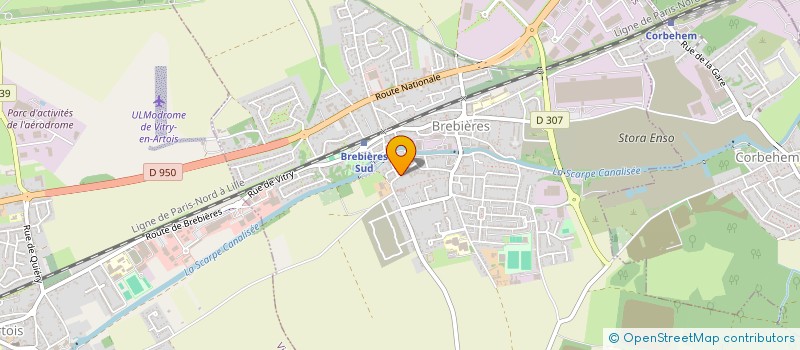 localisation de l'entreprise MONSIEUR NICOLAS SMERAGLIA  BREBIERES