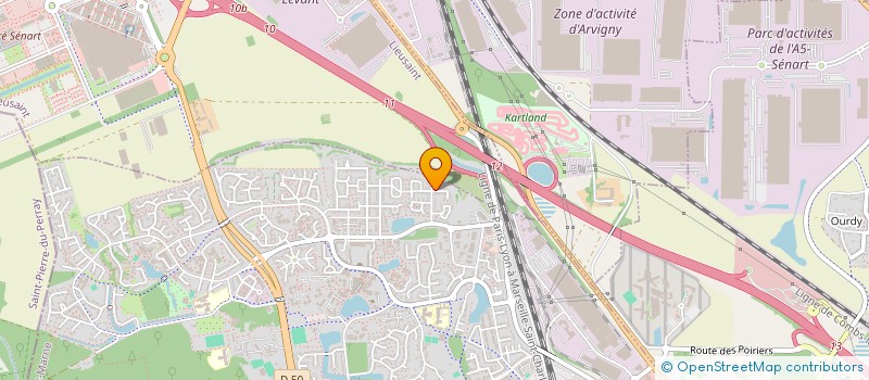 localisation de l'entreprise MONSIEUR NICOLAS SOKOLOWSKI  SAVIGNY-LE-TEMPLE