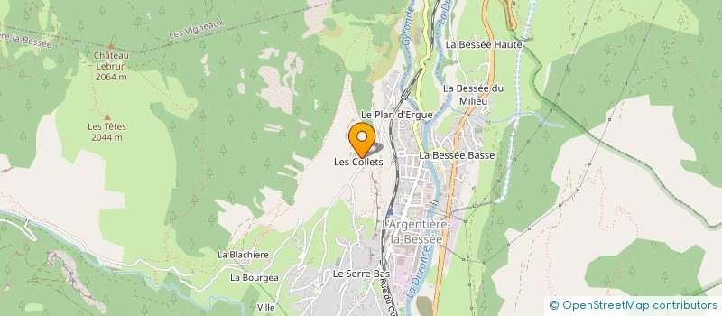 localisation de l'entreprise MONSIEUR NICOLAS SOL  L'ARGENTIERE-LA-BESSEE