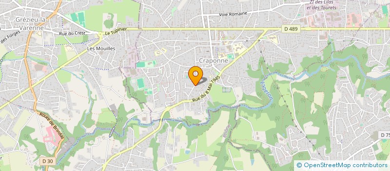 localisation de l'entreprise MONSIEUR NICOLAS SORIANO RODRIGUEZ  CRAPONNE