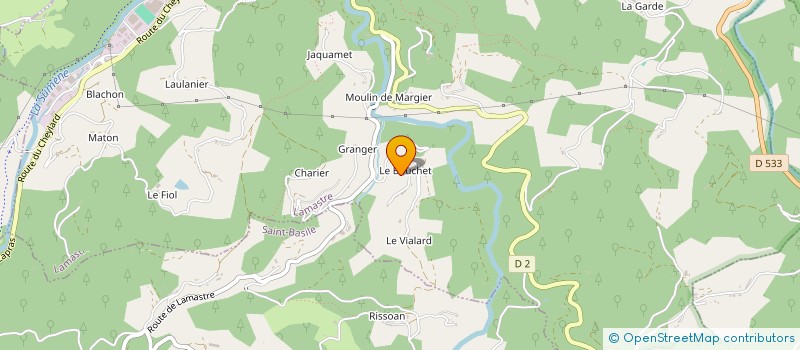 localisation de l'entreprise MONSIEUR NICOLAS SOUBEYRAND  LAMASTRE