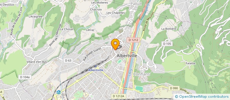 localisation de l'entreprise MONSIEUR NICOLAS SOUSTELLE à ALBERTVILLE