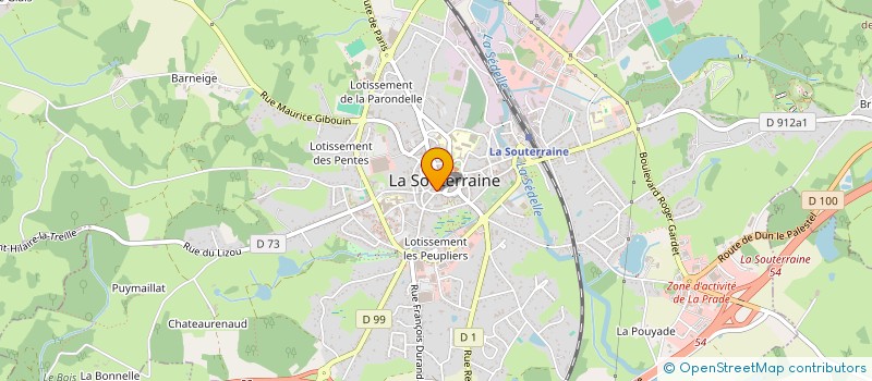 localisation de l'entreprise MONSIEUR NICOLAS SOUYRIS  LA SOUTERRAINE
