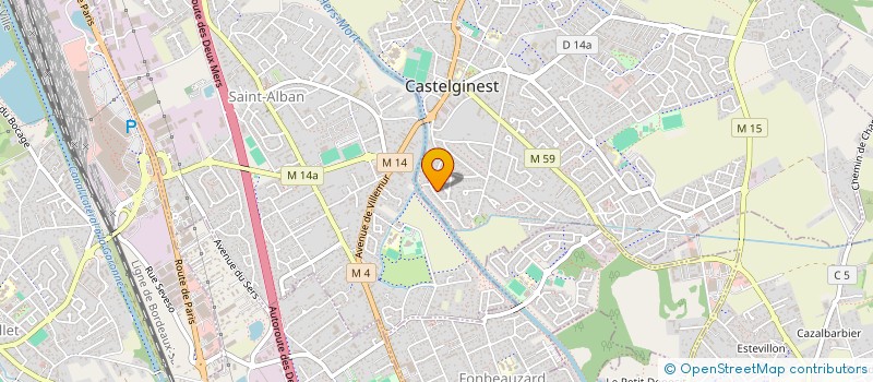 localisation de l'entreprise MONSIEUR NICOLAS SPANO  CASTELGINEST