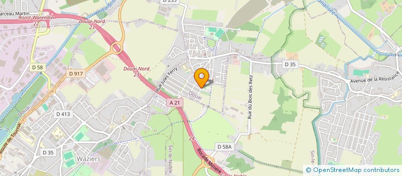 localisation de l'entreprise MONSIEUR NICOLAS STASSIN  DOUAI