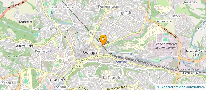 localisation de l'entreprise MONSIEUR NICOLAS STEPHANT à QUIMPER