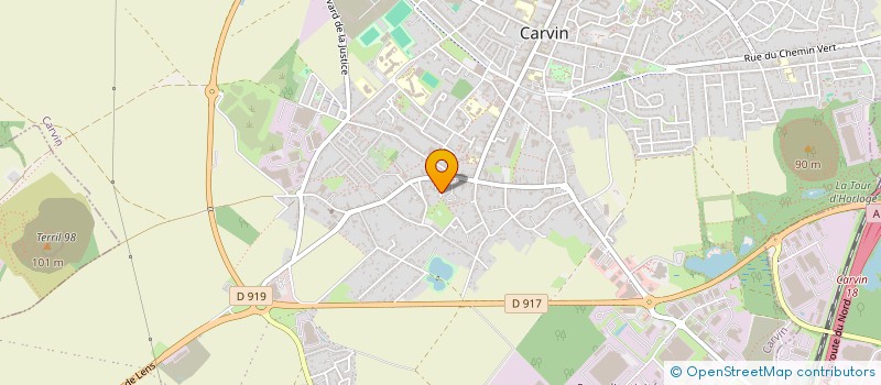 localisation de l'entreprise MONSIEUR NICOLAS STEVENS  CARVIN