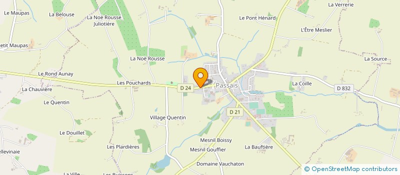localisation de l'entreprise MONSIEUR NICOLAS STOCK à PASSAIS VILLAGES