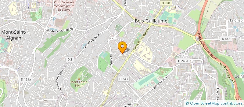 localisation de l'entreprise MONSIEUR NICOLAS STURZENEGGER à BOIS-GUILLAUME