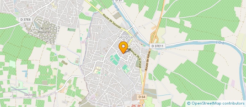 localisation de l'entreprise MONSIEUR NICOLAS SZACHSZNAJDER  BEZIERS