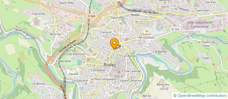 localisation de l'entreprise MONSIEUR NICOLAS TABARDEL  RODEZ