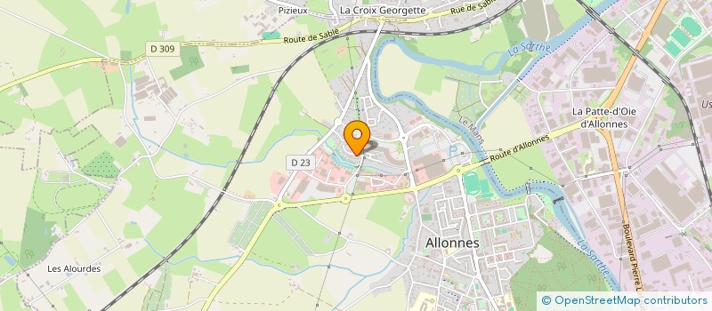 localisation de l'entreprise MONSIEUR NICOLAS TACHEAU  ALLONNES