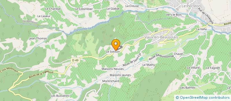 localisation de l'entreprise MONSIEUR NICOLAS TACHON  VAUX-EN-BEAUJOLAIS