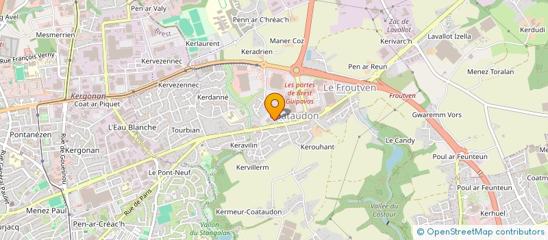 localisation de l'entreprise MONSIEUR NICOLAS TANNEAU  GUIPAVAS