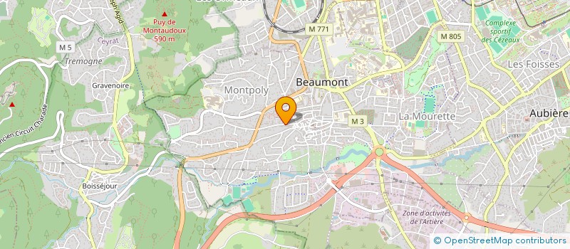 localisation de l'entreprise MONSIEUR NICOLAS TARTIERE à BEAUMONT