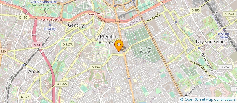 localisation de l'entreprise MONSIEUR NICOLAS TCHERNETSKY à LE KREMLIN-BICETRE