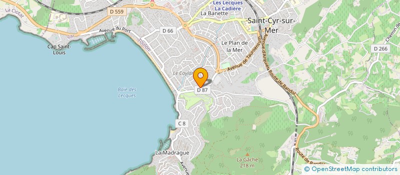 localisation de l'entreprise MONSIEUR NICOLAS TEMPIER à SAINT-CYR-SUR-MER