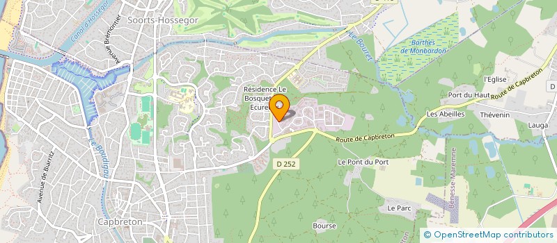 localisation de l'entreprise MONSIEUR NICOLAS TERREAUX à CAPBRETON