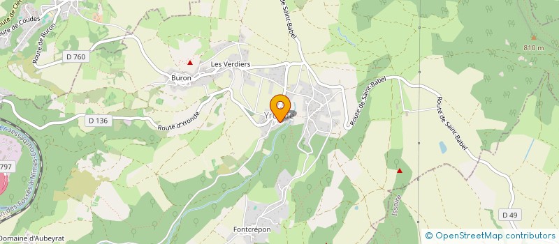 localisation de l'entreprise MONSIEUR NICOLAS TERRINHA  YRONDE-ET-BURON