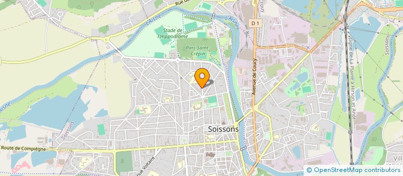 localisation de l'entreprise MONSIEUR NICOLAS TESSIER à SOISSONS