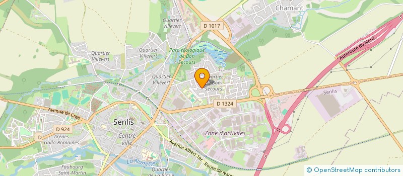 localisation de l'entreprise MONSIEUR NICOLAS TESSON  SENLIS