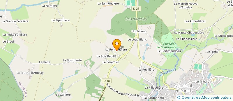 localisation de l'entreprise MONSIEUR NICOLAS TEXIER à LES HERBIERS