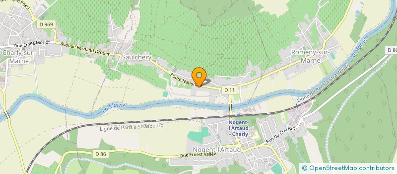 localisation de l'entreprise MONSIEUR NICOLAS THEBAULT  SAULCHERY