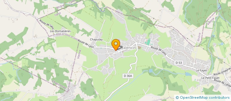 localisation de l'entreprise MONSIEUR NICOLAS THIBAUD  VALENCIN