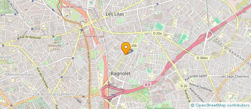 localisation de l'entreprise MONSIEUR NICOLAS THIRARD à BAGNOLET
