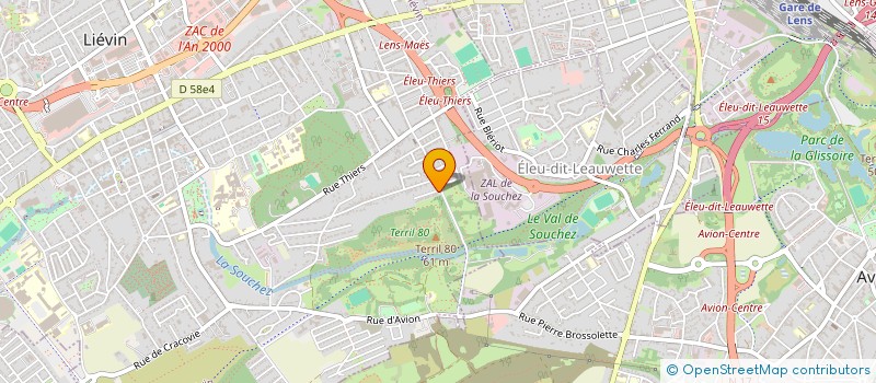 localisation de l'entreprise MONSIEUR NICOLAS THIRION  LIEVIN