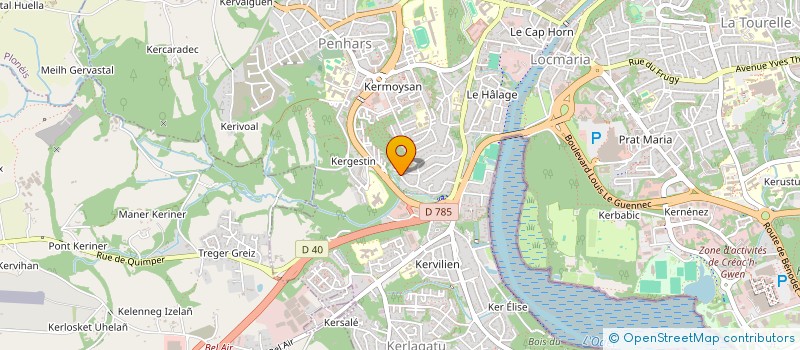 localisation de l'entreprise MONSIEUR NICOLAS THOMAS à QUIMPER